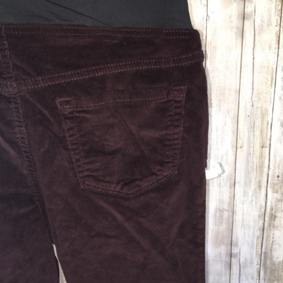 NWT Ingrid & Isabel Maternity Red Corduroy Skinny Jeans - Picture 5 of 5